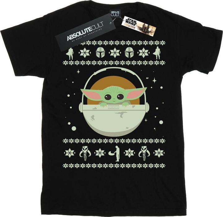 Immagine prodotto Star Wars The Mandalorian The Child Christmas Maglietta Ampia Donna (S)