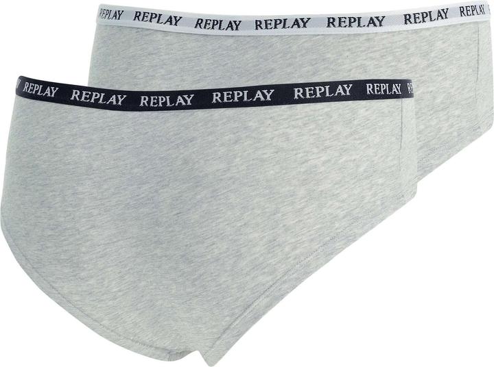 Produktbild Replay Unterhose Damen-Slip mit Logo-Bund 2er Pack (L, 2er Pack)