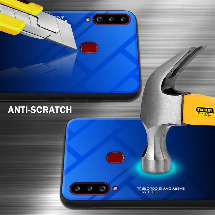 Actual product image Cadorabo TPU 2 colors glass cover (Samsung Galaxy A20s)
