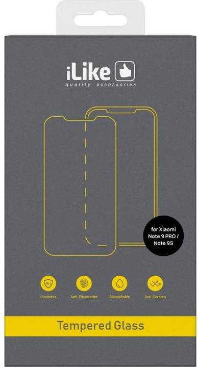 Produktbild iLike Xiaomi Redmi Note 9 Pro/9s 0.33 flat clear glass (1 Stück, Xiaomi Redmi Note 9 Pro)