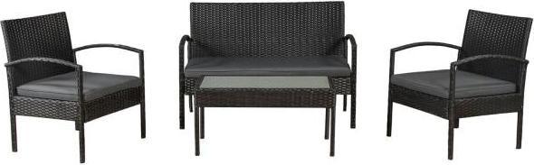 Actual product image Juskys Trinidad polyrattan seating group