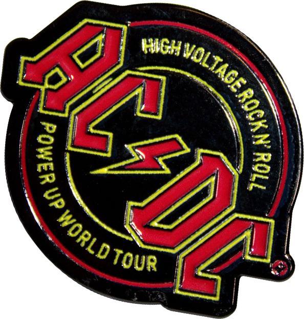 Actual product image AC/DC High Voltage Rock N Roll PWR-UP Badge