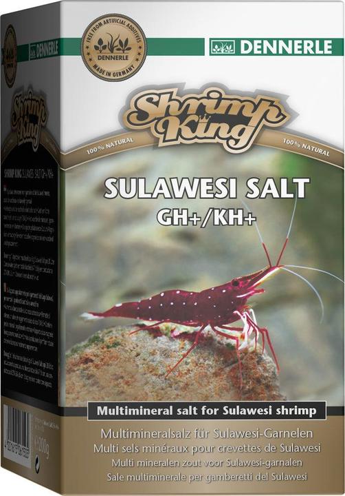Image du produit Dennerle Complément alimentaire Shrimp King Sulawesi Salt, 200 g (Crevettes, 832 ml)
