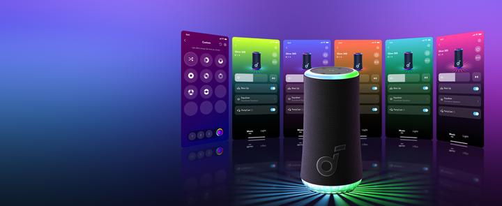 Produktbild soundcore Głośnik Glow Czarny (18 h, Stromversorgung über USB)