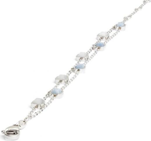 Image du produit Didyma Bracelet - Pierre Naturelle Aventurine Bleue Quartz Blanc - 16+2+1cm (MAT BIJOU)