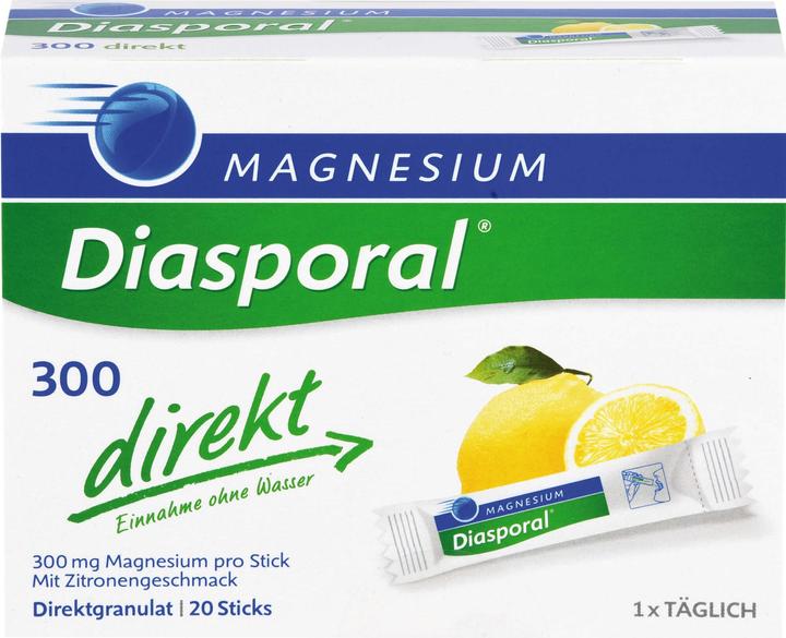 Actual product image magnesium diasporal Diasporal 300 direct Magnesium Granules Sticks, 20 pcs. Bag (20 Piece, Beutel)