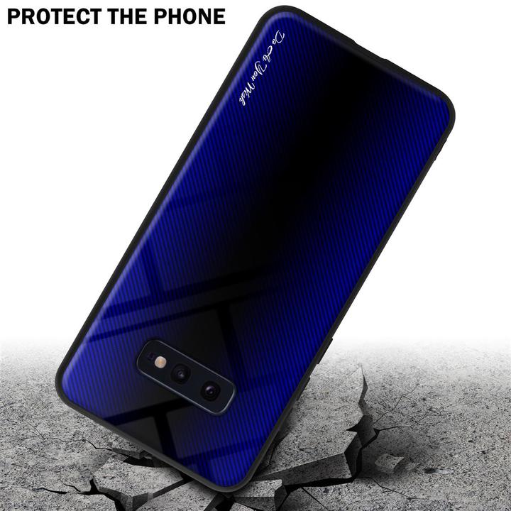 Actual product image Cadorabo TPU Striped Glass Cover (Samsung Galaxy S10e)