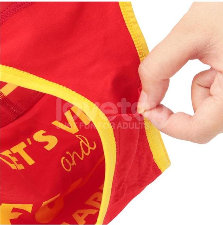 Produktbild Lovetoy Printed Vibrating Sexy Panties "Fuck Hard" (L, XL)