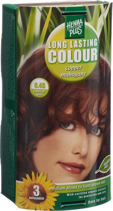 Actual product image Hennaplus Long Lasting Colour (6.45 Copper Mahogany)
