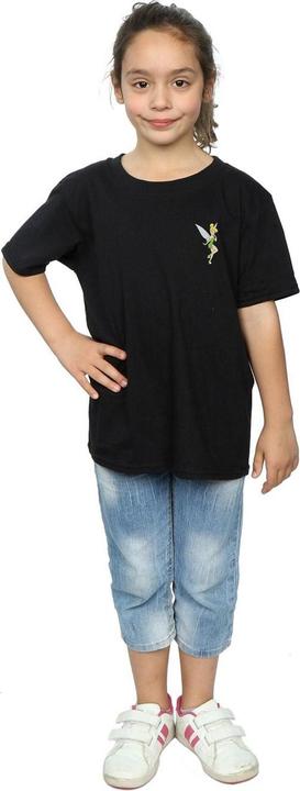 Actual product image Disney Girls Tinkerbell Chest Cotton T-Shirt (152, 158)