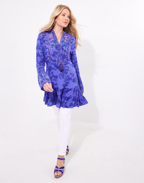 Produktbild Joe Browns Bird Print Lace Detail Tunic (40)
