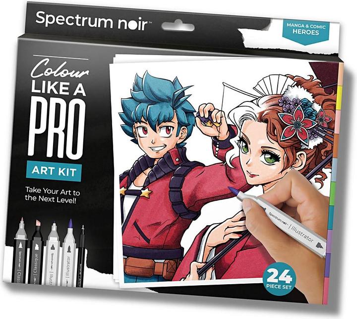 Produktbild Creativ Company Hobby-Set Illustration Manga- und Comic-Helden-Malset