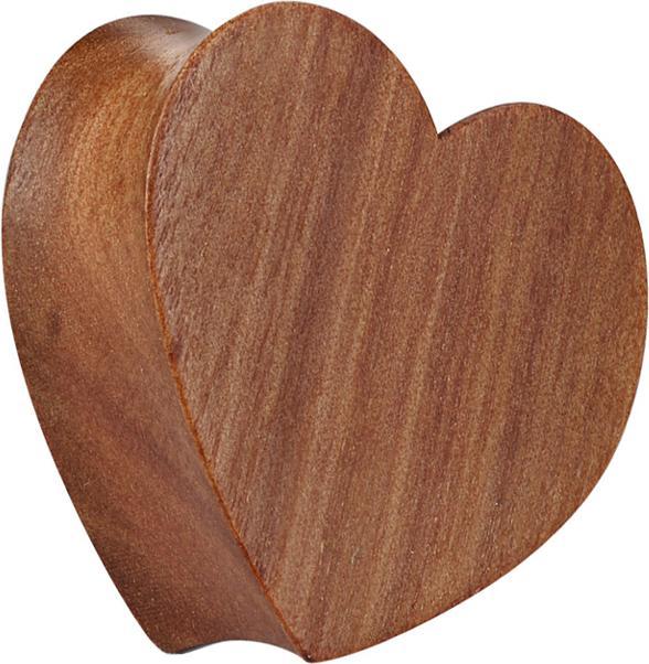 Actual product image Star Piercing Cherry Flared Plug Heart (Organic, without brass)