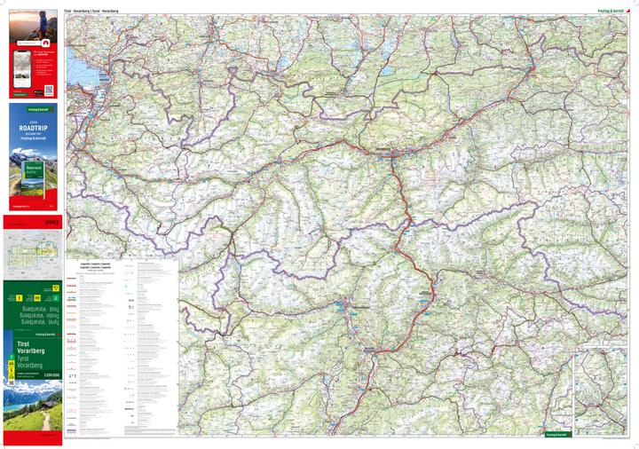 Image du produit Tyrol - Vorarlberg, carte routière et de loisirs 1:200.000, freytag & berndt