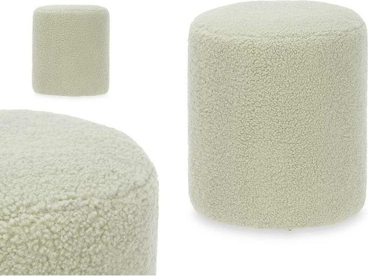 Productafbeelding Giftdecor kleine groene schapenvacht poef (1 -Part)