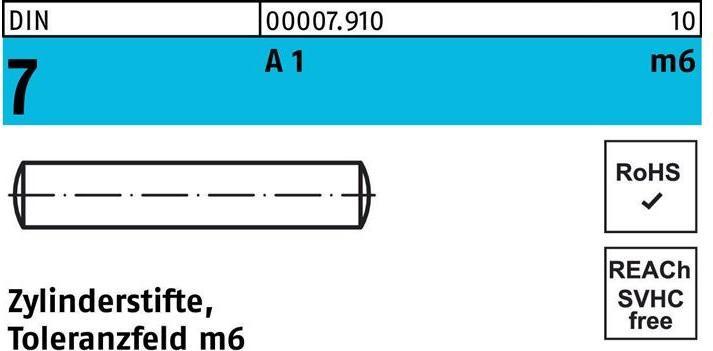 Actual product image Dowel pin DIN 7 3 m6 x 40 A 1 DIN 7