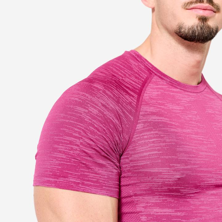 Immagine prodotto Domyos Kompressionsshirt Herren atmungsaktiv Rundhals - lila (S)