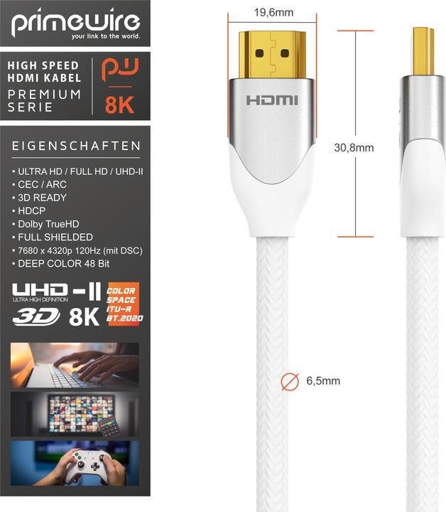 Image du produit Primewire HDMI – HDMI (5 m, HDMI)