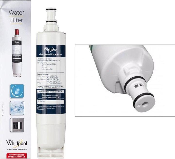 Actual product image Whirlpool C00424824 Fridge Part & Accessories Water Filter Blue, White (1 x)