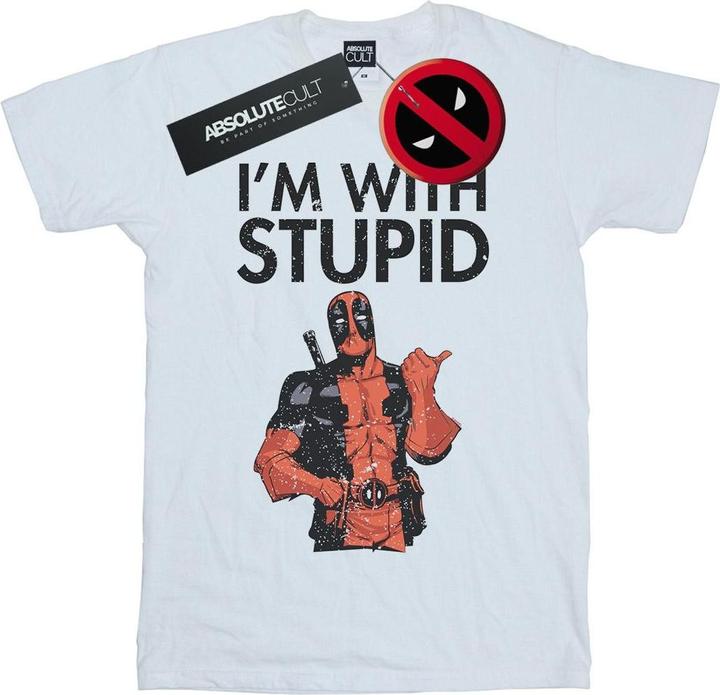 Image du produit - T-shirt DEADPOOL I'M WITH STUPID - Femme (4XL)