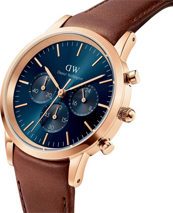 Immagine prodotto Daniel Wellington Cronografo Iconic St. Mawes in oro rosa Arctic Sunray (Cronografo, 42 mm)