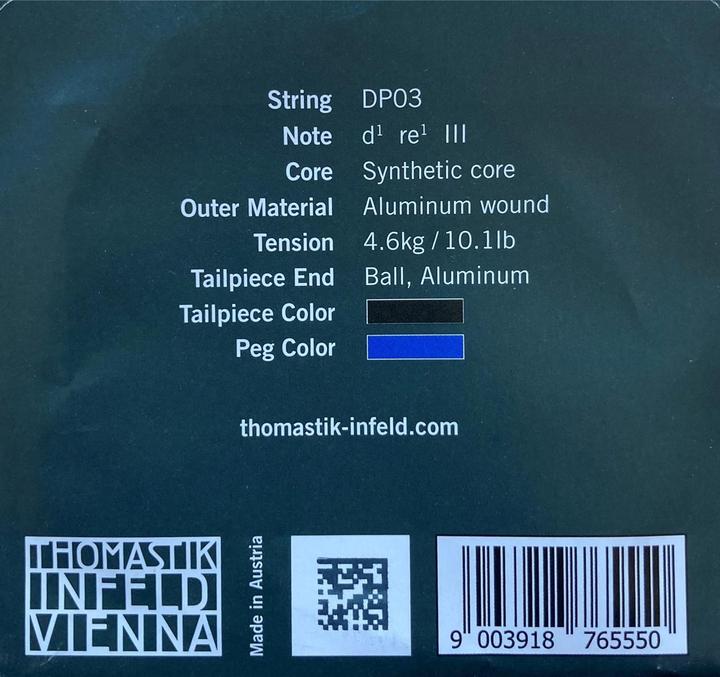Actual product image Thomastik Dominant Pro DP03 (1 x, violin, 0.03")