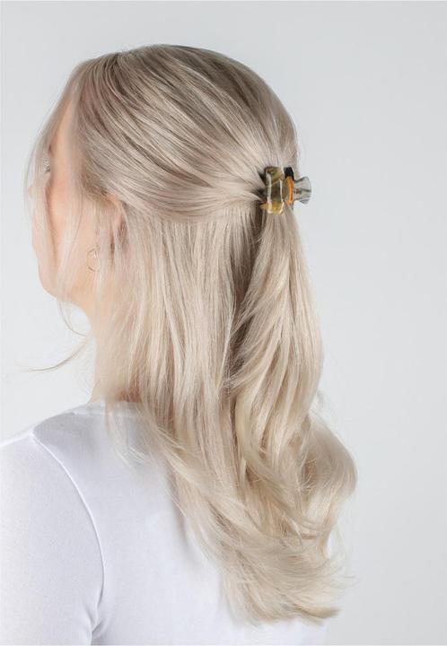Produktbild Trisa Hair - Marbled hair clips, grey gold (2 Stk.)