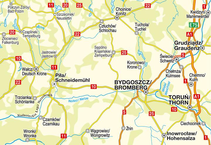 Produktbild Strassenkarte Polen, Südliches Pom