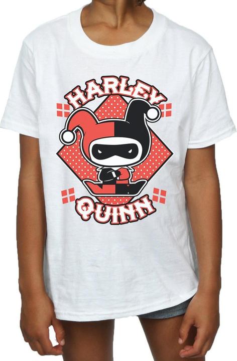 Immagine prodotto Harley Quinn T-shirt coton Chibi pour fille (140, 146)
