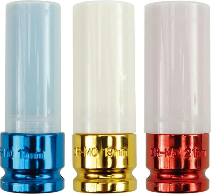 Produktbild Yato Profi Kraft 1/2" Steckschlüsselsatz für Alufelgen YT-1056 Schoneinsätze (1/2")