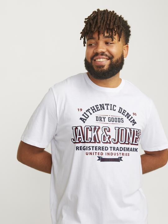 Image du produit Jack & Jones Jjelogo Tee Ss O-Neck 2 Col Aw24 S Pls (XXL)