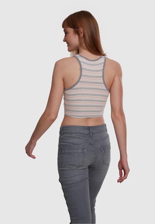 Image du produit Urban Classics Ladies Rib Stripe Cropped Top (XS)