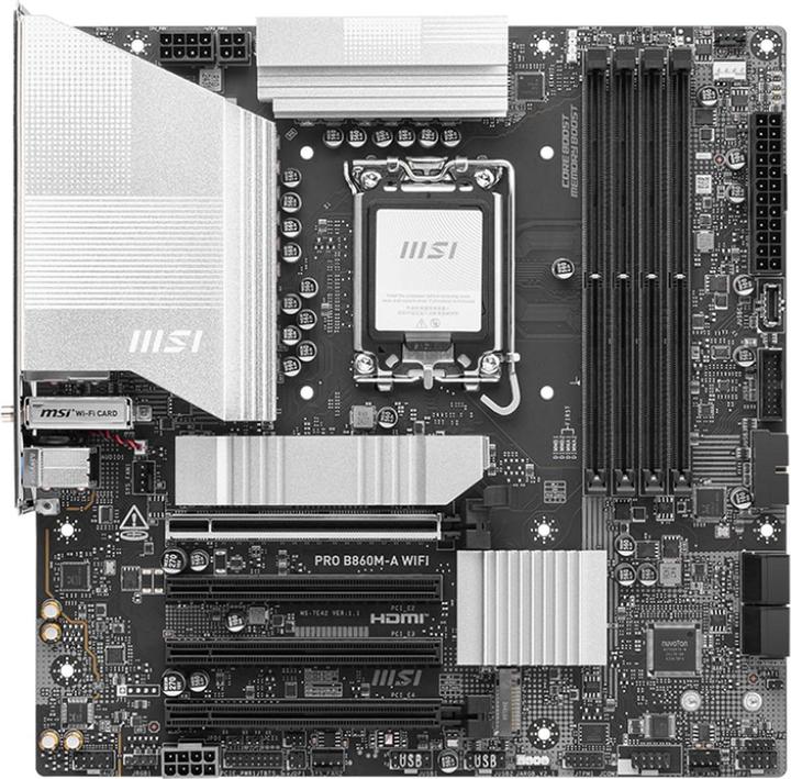 Actual product image MSI PRO B860M-A WIFI (Socket S1, Intel B860, mATX)