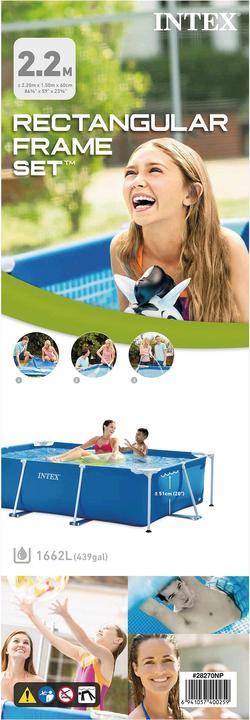 Immagine prodotto Intex Rectangular Frame (220 x 150 x 60 cm)