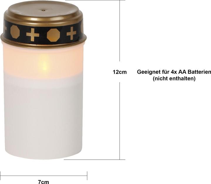 Actual product image Star Trading Lamp funéraire LED avec minuterie | Bougies funéraires LED avec batterie | Bougie funé (2 x)