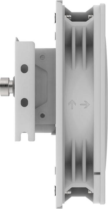 Produktbild Silverstone SST-FDP02W - External cooling fan adapter bracket, incl. 120mm fan, white (127 mm, 1 x)