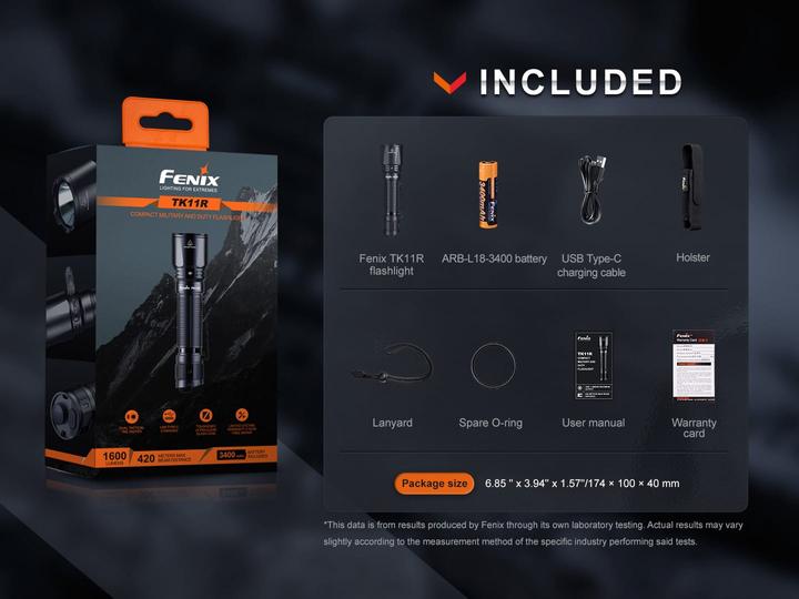 Image du produit Fenix TK11R (14.55 cm, 1600 lm)