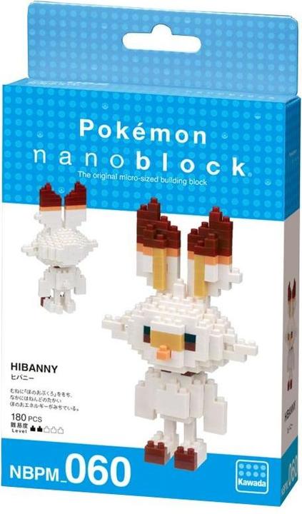 Actual product image Nanoblock Pokemon Scorbunny Flambino Hopplo