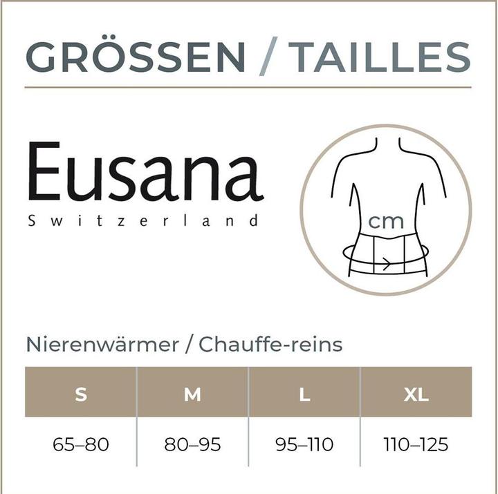Produktbild Eusana Nierenwärmer anatomisch L ivoire Swiss M.Silk (L)