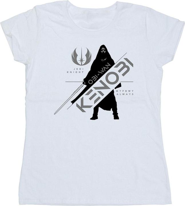 Actual product image Star Wars Womens/Ladies Obi-Wan Kenobi Jedi Knight Cotton T-Shirt (S)
