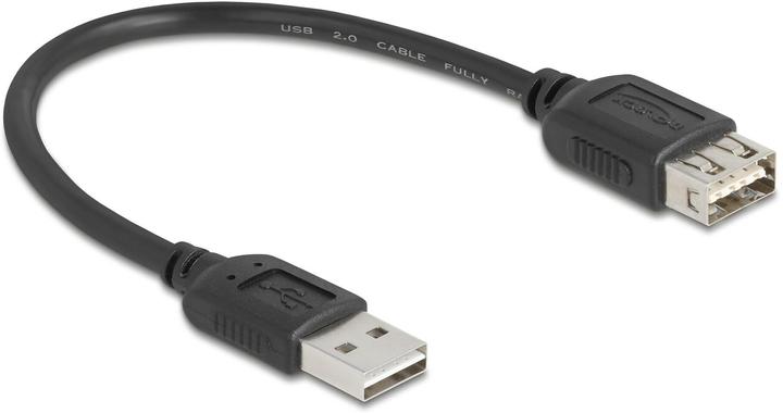 Delock USB 2.0 Verlängerungskabel EASY USB Typ-A Stecker zu Typ-A Buchse 0,2 m (0.20 m, USB 2.0)