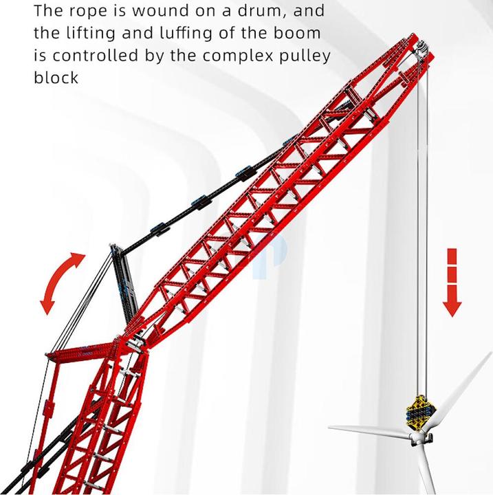 Actual product image Mould King Crawler crane LR13000