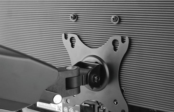 Actual product image Manhattan 2-fold monitor mount gas pressure aluminium (Table, 32")