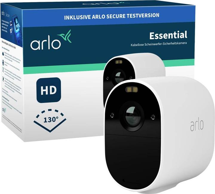 Actual product image Arlo Essential Spotlight, single camera white (1920 x 1080 Pixels)