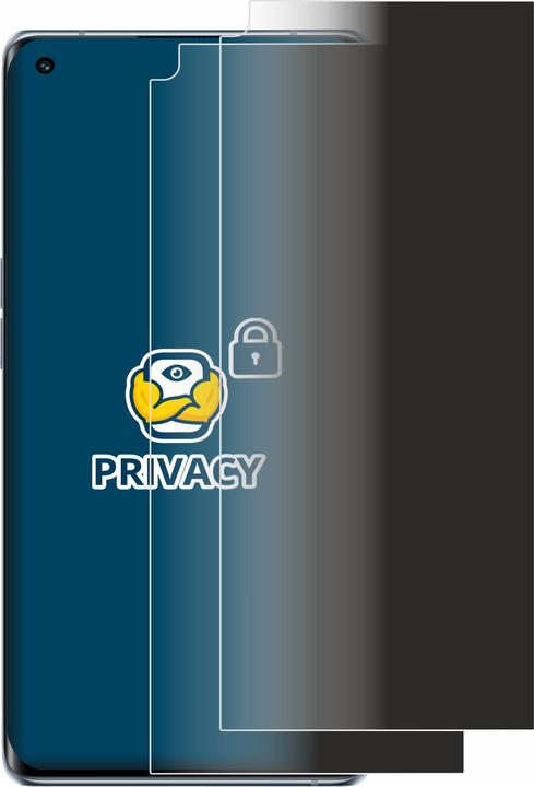 Productafbeelding BROTECT Anti-spionnetje privacyfolie Beschermfolie tegen blauw licht (2 Stuk, Oppo Reno 6 Pro)