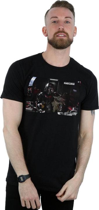 Immagine prodotto Star Wars The Mandalorian Mando And Co-Pilot Maglietta Uomo (4XL)