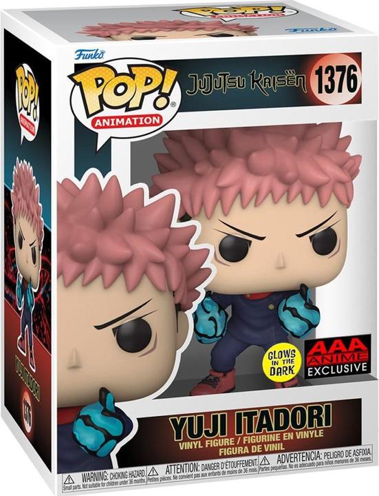 Image du produit Funko POP! Jujutsu Kaisen Yuji Itadori Divergent Fist Exclusive Phosphorescente