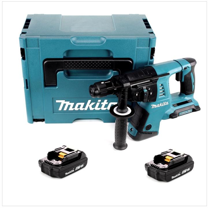 Immagine prodotto Makita DHR 264 AJ Tassellatore a batteria 36 V (2x 18V) SDS-PLUS + Valigetta Makpac + 2x Batterie 2 (Batteria ricaricabile)
