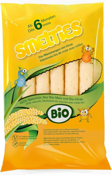 Smelties Bâtonnets de maïs bio avec millet (30 g)
