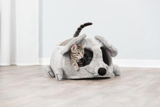 Immagine prodotto Trixie Grotta delle coccole Lukas 65x35x33cm (33 cm, Grigio chiaro)